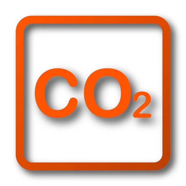 Icona Co2 Pulsante Internet Sfondo Bianco — Foto Stock