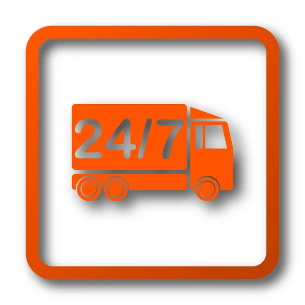 24 7 Lieferwagen-Symbol — Stockfoto