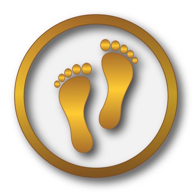 ayak yazdırma simgesi