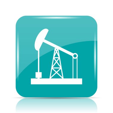 Petrol pompa simgesi. Beyaz arka plan üzerinde Internet düğmesi