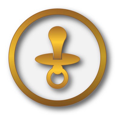 Emzik simgesi. Beyaz arka plan üzerinde Internet düğmesi