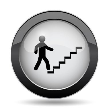 İşadamı merdivenlerde - başarı simgesi