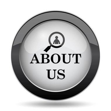 Hakkımızda simgesi. Beyaz arka plan üzerinde Internet düğmesi