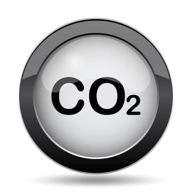 CO2 simgesi. Beyaz arka plan üzerinde Internet düğmesi