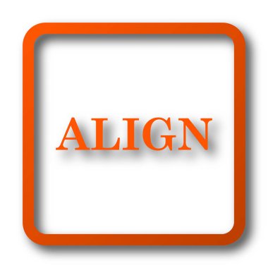 Simge hizalayın. Beyaz arka plan üzerinde Internet düğmesi