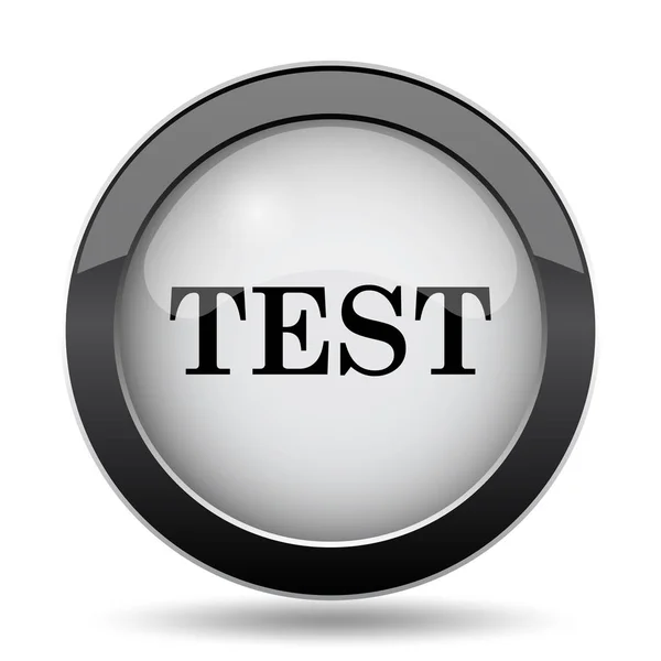Test Icon Internet Button White Background — Stock Photo, Image