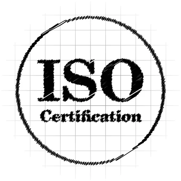 ISO certifiering ikonen — Stockfoto