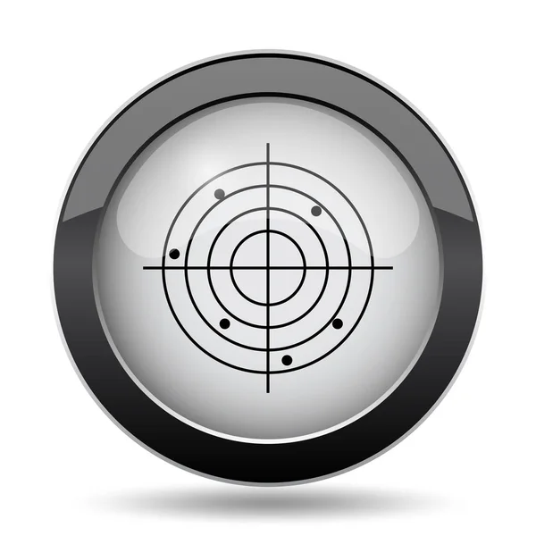 Radar Icon Internet Button White Background — Stock Photo, Image