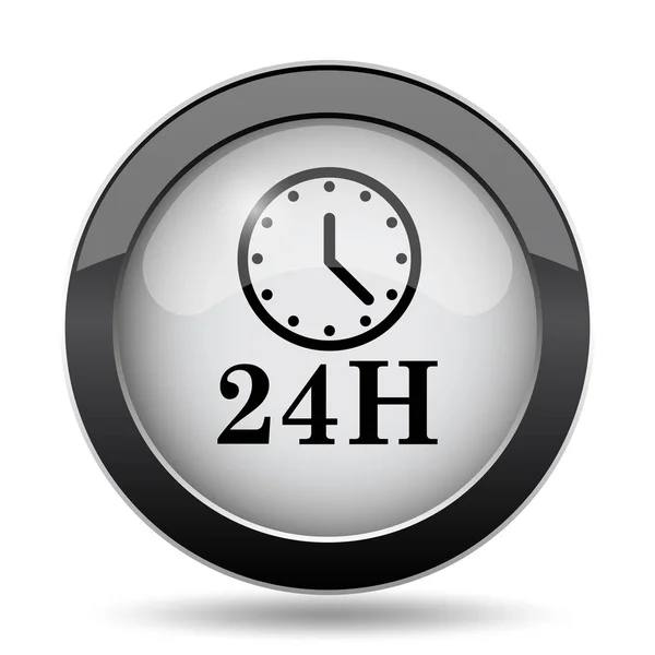 24H icono del reloj —  Fotos de Stock