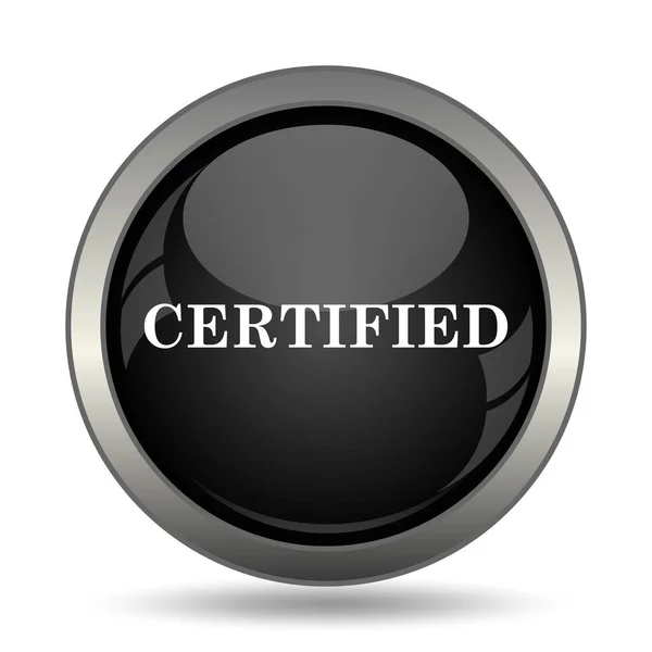 Ícone certificado — Fotografia de Stock