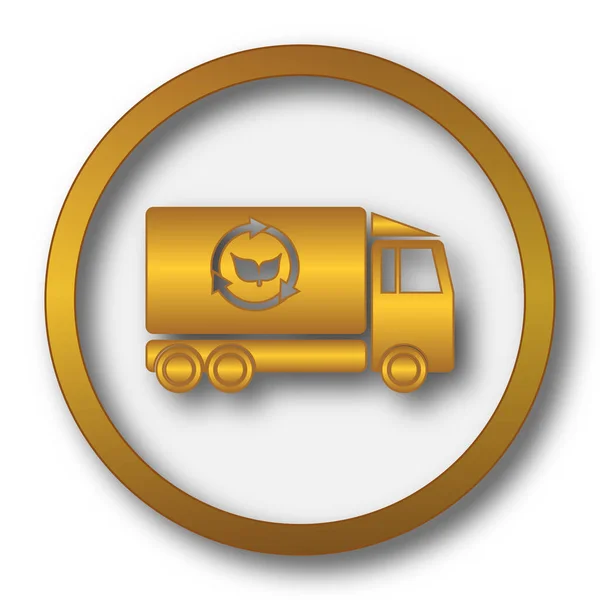 Eco vrachtwagen pictogram — Stockfoto