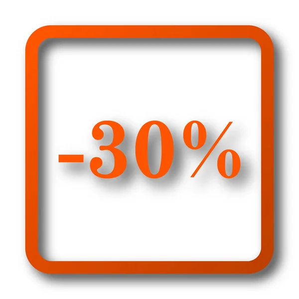 Ícone de desconto de 30 por cento — Fotografia de Stock