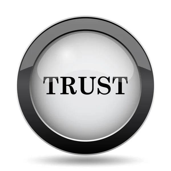 Trust icon. Internet button on white background