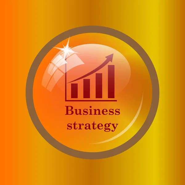 ビジネス戦略のアイコン 色付きの背景のインター ネット ボタン — ストック写真