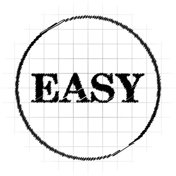 Easy icon. Internet button on white background