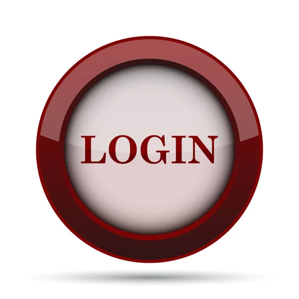 Login Symbol Internet Taste Auf Weißem Hintergrund — Stockfoto