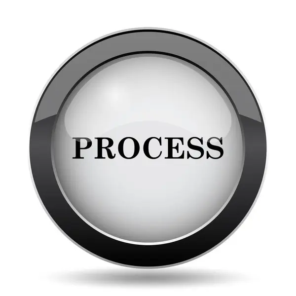 プロセスのアイコン 白い背景の上のインター ネット ボタン — ストック写真