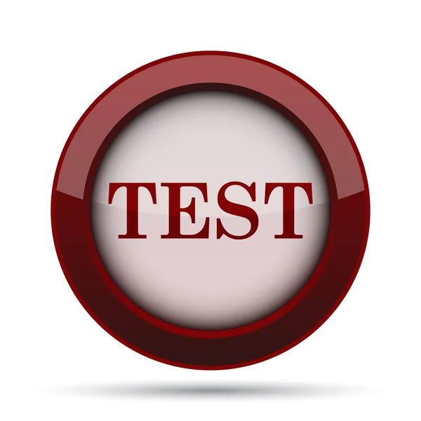 Test Icon Internet Button White Background — Stock Photo, Image