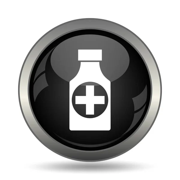 Ikona butelki tabletek — Zdjęcie stockowe