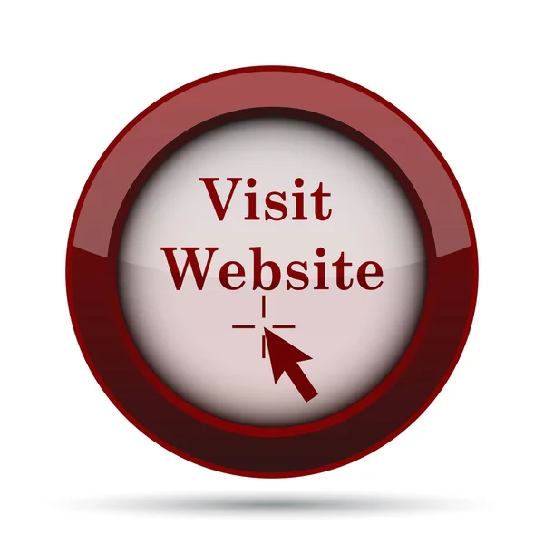 Visit website icon. Internet button on white background.