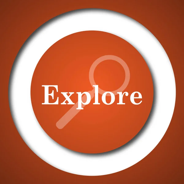 Explore icon — Stock Photo, Image