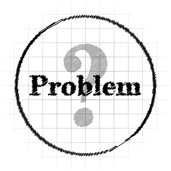Problem icon — Stock Photo, Image