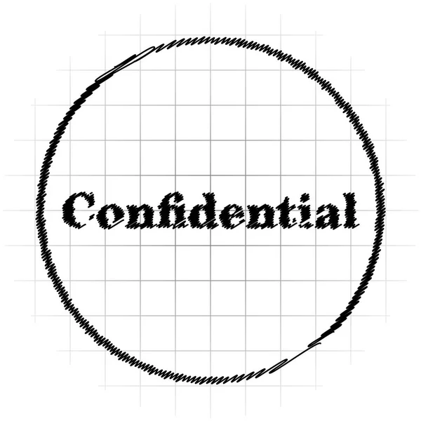 Icono confidencial —  Fotos de Stock