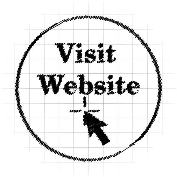 Visit website icon. Internet button on white background