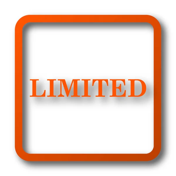 Limited Icon Internet Button White Background — Stock Photo, Image