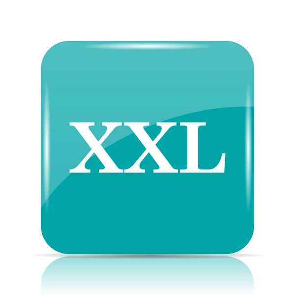 Xxl Pictogram Internet Knop Witte Achtergrond — Stockfoto