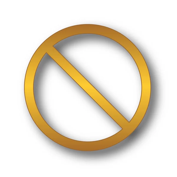 Forbidden icon — Stock Photo, Image