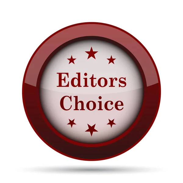 Editors choice icon. Internet button on white background.