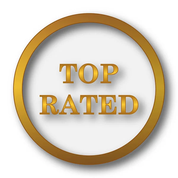 Top rated  icon. Internet button on white background