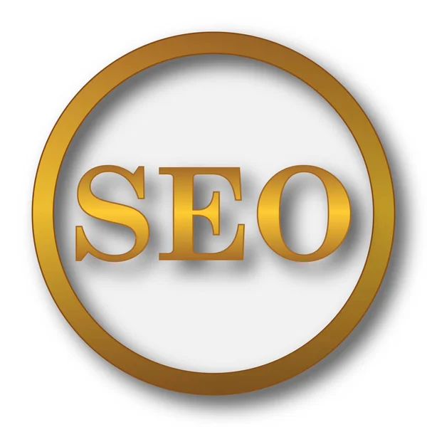 Seo Icon Internet Button White Background — Stock Photo, Image