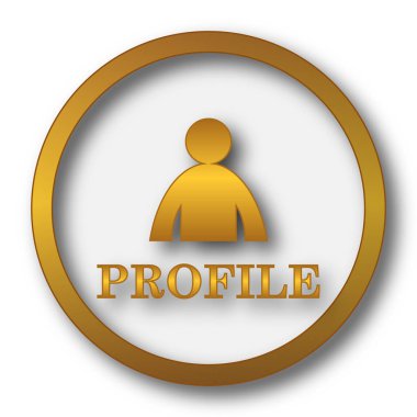 Profil simgesi. Beyaz arka plan üzerinde Internet düğmesi