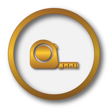 Mezura simgesi. Beyaz arka plan üzerinde Internet düğmesi