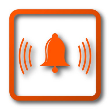 Zil simgesini. Beyaz arka plan üzerinde Internet düğmesi