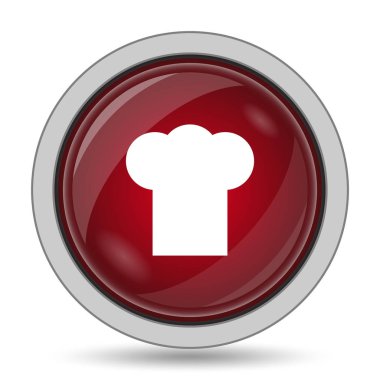 Şef simgesi. Beyaz arka plan üzerinde Internet düğmesi