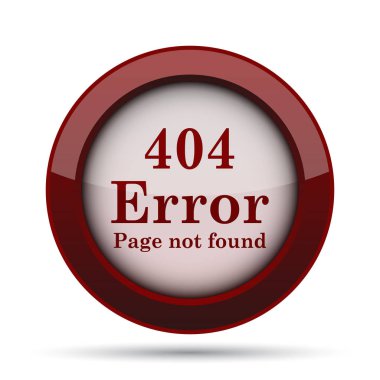 404 hata simgesi. Beyaz arka plan üzerinde Internet düğmesi.