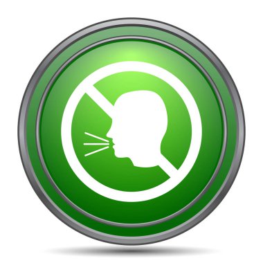 Konuşan bir simge yoktur. Beyaz arka plan üzerinde Internet düğmesi