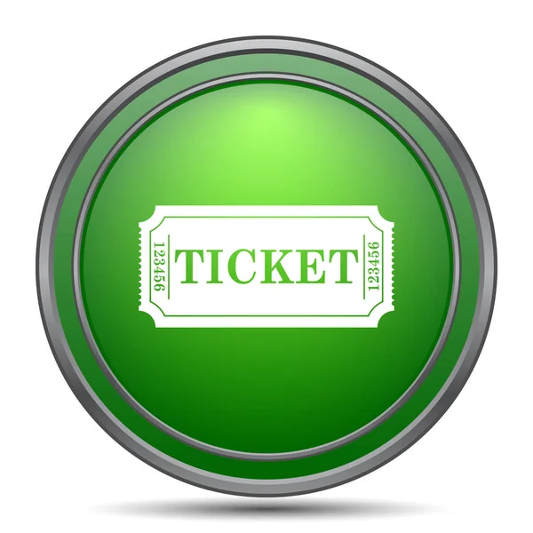 Cinema Ticket Icon Internet Button White Background — Stock Photo, Image