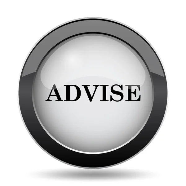 Advise Icon Internet Button White Background — Stock Photo, Image