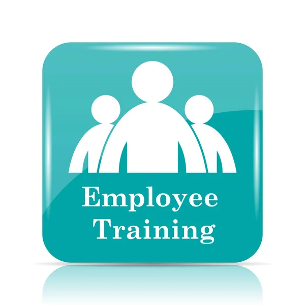 Employee training icon. Internet button on white background