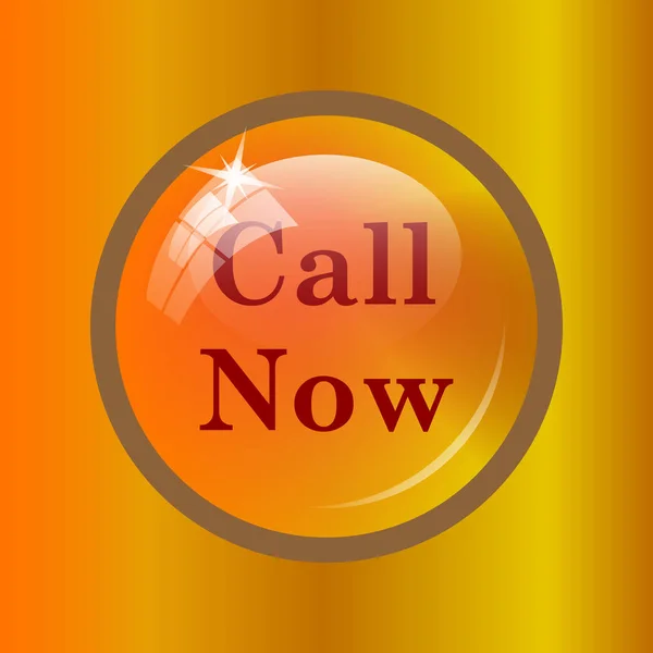 Call now icon. Internet button on colored background.