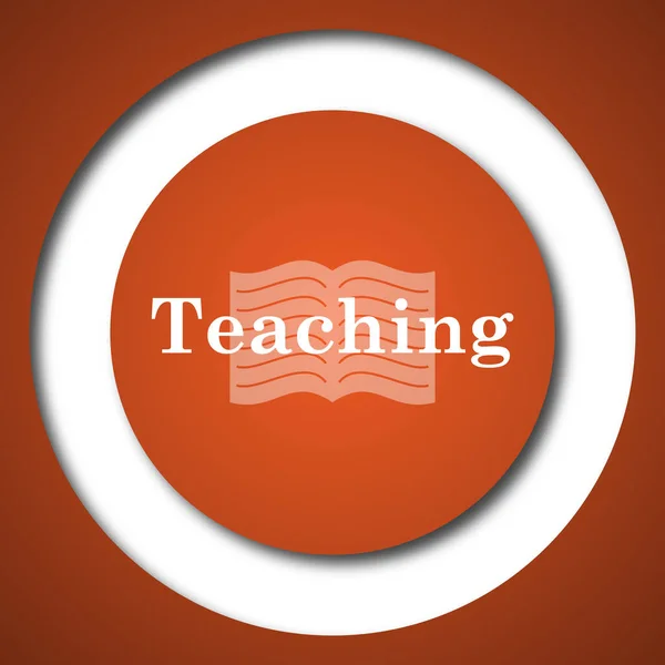 Teaching icon. Internet button on white background.