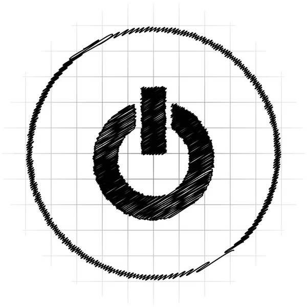 Güç Düğmesi Simgesi Beyaz Arka Plan Üzerinde Internet Düğmesi — Stok fotoğraf
