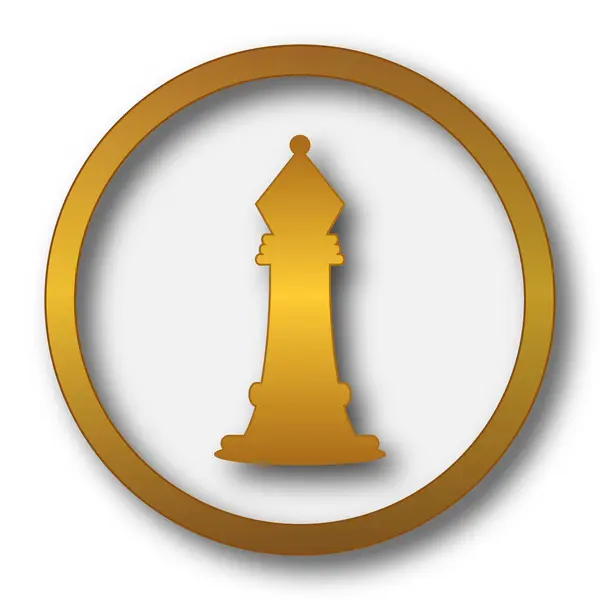 Chess Icon Internet Button White Background — Stock Photo, Image
