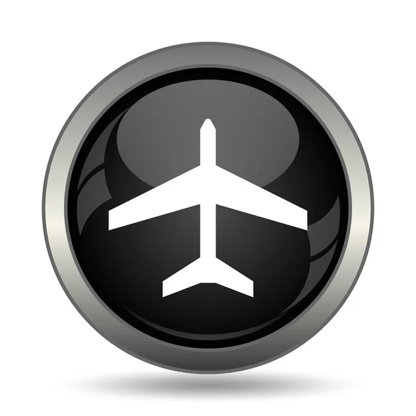 비행기 아이콘입니다 배경에서 인터넷 — 스톡 사진