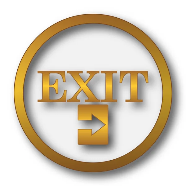 Exit Symbol Internet Taste Auf Weißem Hintergrund — Stockfoto