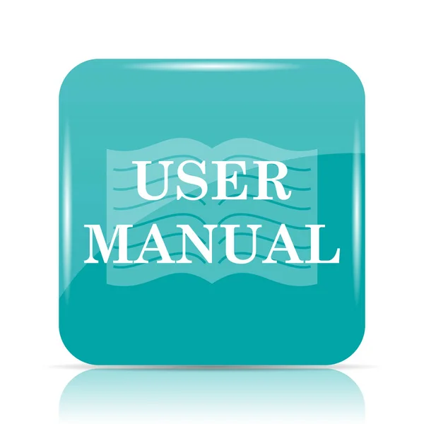 User Manual Icon Internet Button White Background — Stock Photo, Image